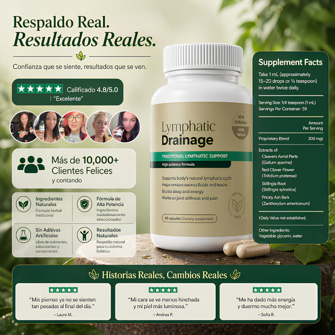 Lymphatic Drainage Capsules™ - Reduce la hinchazón diaria