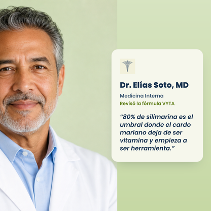 Dr. Elías Soto, Medicina Interna — 80% de silimarina