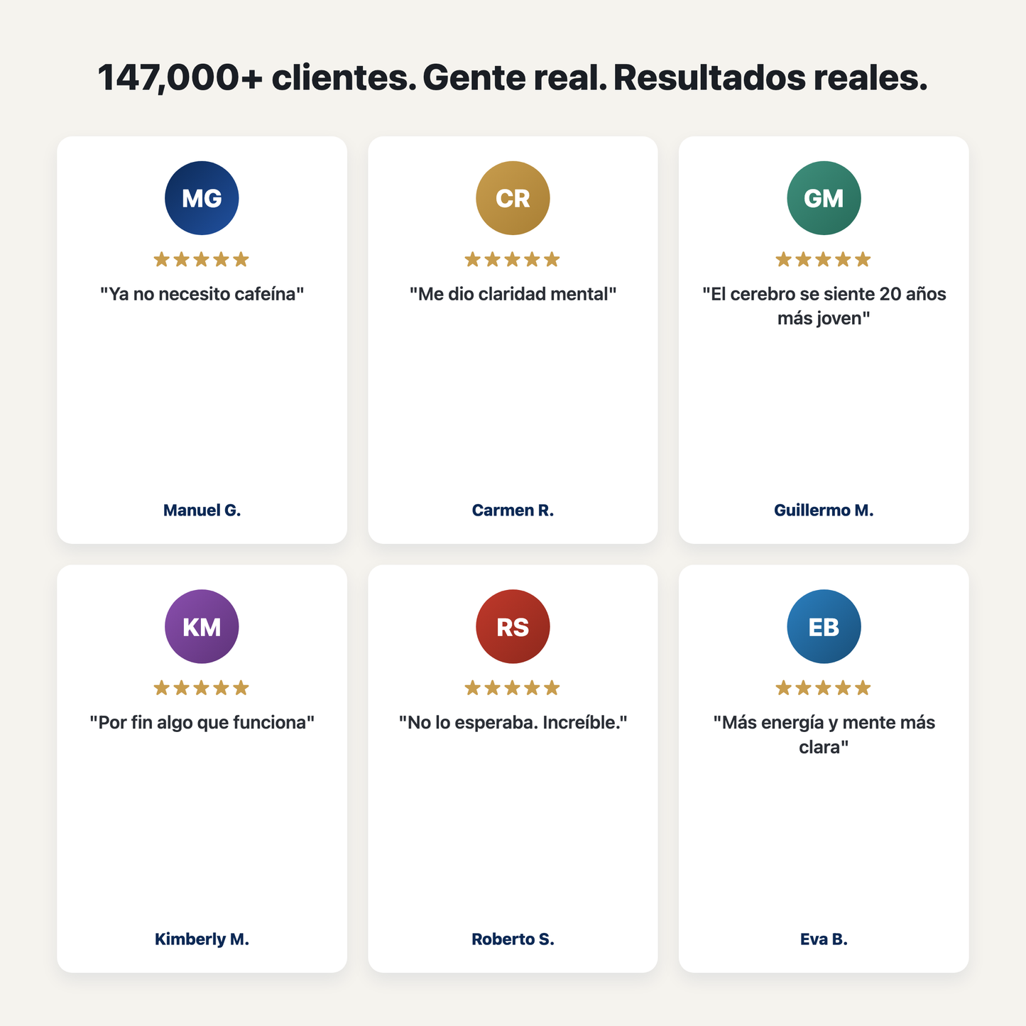 147,000+ clientes reales