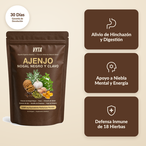 VYTA Ajenjo Nogal Negro y Clavo — beneficios